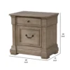 BM340859_4_4d1ed8ce-256e-4733-9a13-2d143174a4c3 Roi Nightstand, 2 Drawers, Weathered Gray Solid Wood, 28 Inch