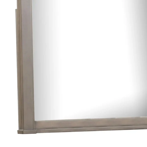 BM340862_3_7784d381-75af-40c8-977d-eb75e0f692ed Huder Dresser Mirror, Beveled Glass, Dark Walnut Brown Wood, 39x46