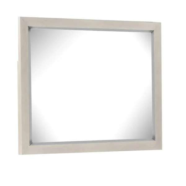 BM340866_c73e850d-1a0b-42a6-ba4b-5a172e3f6666 Kexa Dresser Mirror, Bevel Glass, Light Gray Solid Wood Frame, 34x44