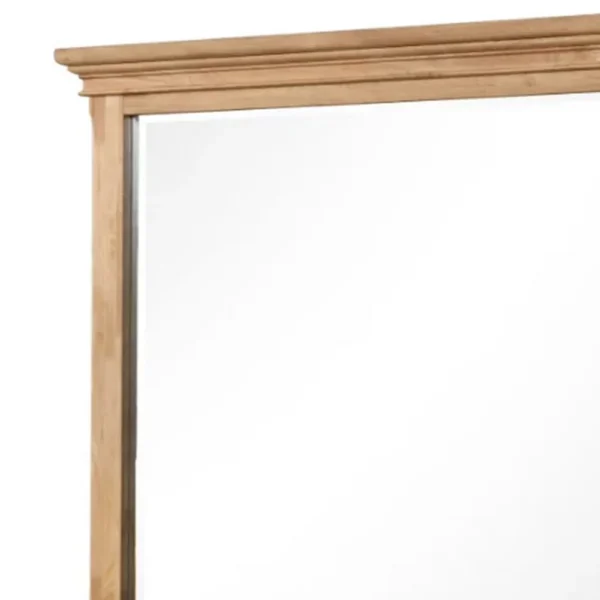 BM340870_1_3aae4b07-bd8d-44d6-969f-6b95ca31bba6 Lexa Dresser Mirror, Bevel Glass, Natural Oak Brown Solid Wood, 38x44