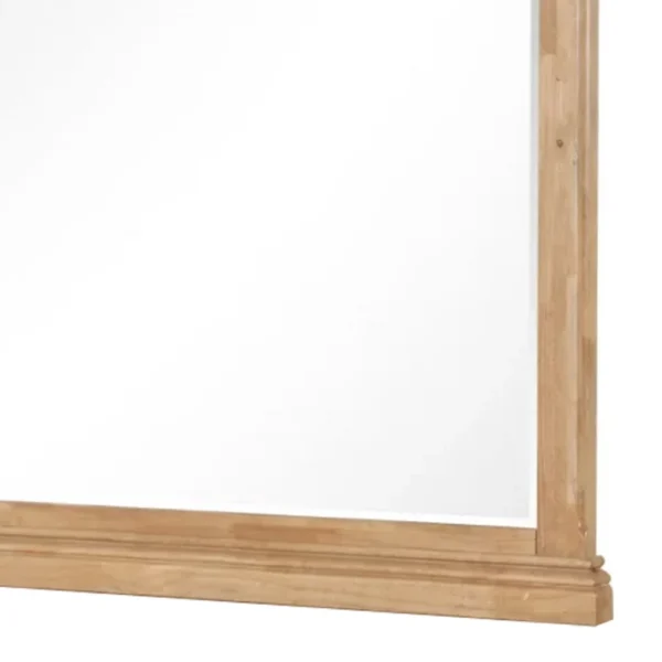 BM340870_3_ba541d85-6029-40e9-b5cf-cf96cfd1206a Lexa Dresser Mirror, Bevel Glass, Natural Oak Brown Solid Wood, 38x44