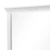 Leyne Dresser Mirror, Bevel Glass, Weathered Gray Solid Wood, 40 Inch