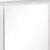Leyne Dresser Mirror, Bevel Glass, Weathered Gray Solid Wood, 40 Inch
