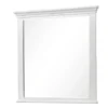 Leyne Dresser Mirror, Bevel Glass, Weathered Gray Solid Wood, 40 Inch