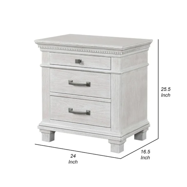 BM340874_4_606d5688-4618-40cb-ac31-1466dc59ebf7 Leyne Nightstand, 3 Drawers, Farmhouse Weathered Gray Solid Wood, 26 Inch