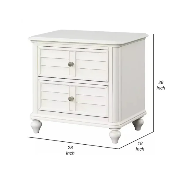 BM340878_4_628d60da-331e-4cd0-99b9-326068d285ef Kyna Nightstand, 2 Drawers, Classic Antique White Solid Wood, 28 Inch