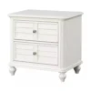BM340878_56bf5b61-433c-47ff-896b-dc913347d457 Kyna Nightstand, 2 Drawers, Classic Antique White Solid Wood, 28 Inch