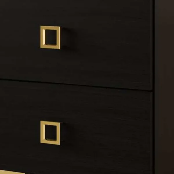 BM340882_1_24bb0170-e018-4c76-b238-0ecb995c2f4f Lati Nightstand, 2 Drawers, Black Wood, Gold Metal, 24 Inch