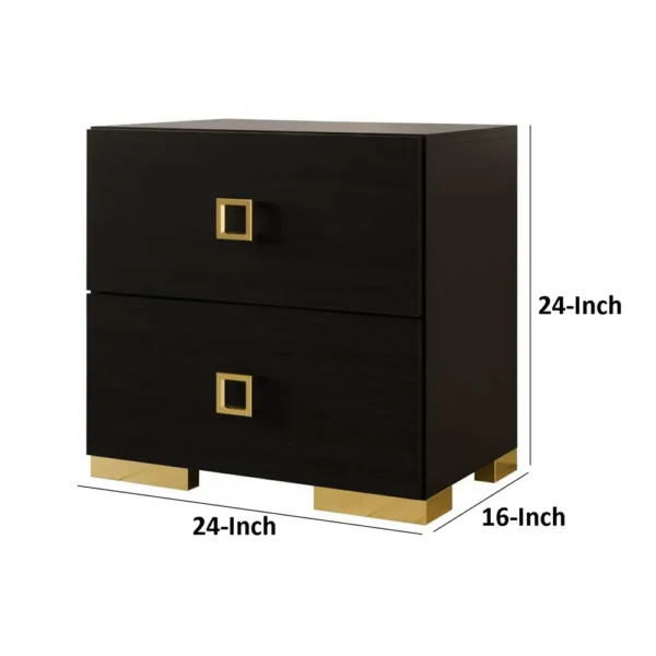 BM340882_4_a4f7be29-6edc-4126-9f71-eedbd69c3226 Lati Nightstand, 2 Drawers, Black Wood, Gold Metal, 24 Inch