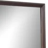 Nitz Dresser Mirror, Beveled Glass, Espresso Brown Solid Wood Frame, 36x40