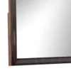 Nitz Dresser Mirror, Beveled Glass, Espresso Brown Solid Wood Frame, 36x40