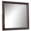 Nitz Dresser Mirror, Beveled Glass, Espresso Brown Solid Wood Frame, 36x40