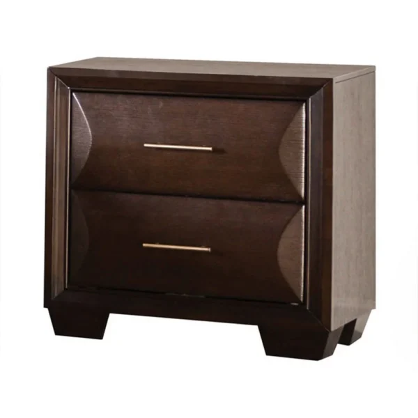 BM340892_037fc74d-ac71-4eda-adfe-5401ed9330f7 Nitz Nightstand, 2 Drawers, Espresso Brown Solid Wood, 27 Inch