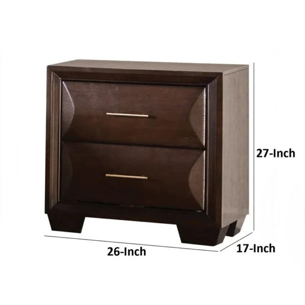 BM340892_4_2bab709b-a427-4de8-a1d5-0b19b2f33fce Nitz Nightstand, 2 Drawers, Espresso Brown Solid Wood, 27 Inch