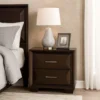 BM340892_5_f58e9f9b-5a32-4a90-99ea-5b02af42cf68 Nitz Nightstand, 2 Drawers, Espresso Brown Solid Wood, 27 Inch