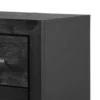 BM340899_2_61d3e583-e8b8-476d-a5e2-eaa7d5e368a5 Ashen Nightstand w USB, 2 Drawers, Black Solid Wood, Chrome Metal, 26 Inch