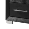 BM340899_3_18440061-c928-4368-9645-07f610dd64ee Ashen Nightstand w USB, 2 Drawers, Black Solid Wood, Chrome Metal, 26 Inch