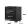 BM340899_4_64ed78d5-e5db-447c-b13f-31a401ee5a8a Ashen Nightstand w USB, 2 Drawers, Black Solid Wood, Chrome Metal, 26 Inch