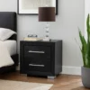 BM340899_5_fcdefea5-657e-4bd5-8501-4e11a9d62d5d Ashen Nightstand w USB, 2 Drawers, Black Solid Wood, Chrome Metal, 26 Inch