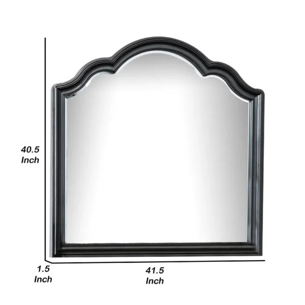 BM340901_4_57ed6155-d8db-4572-b723-b30c9cd4342a Eleena Dresser Mirror, Beveled Glass, Black Solid Wood Frame, 41x42