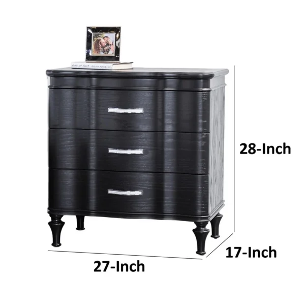 BM340902_4_1959ea7a-a775-4b85-8eba-f43f13c31530 Eleena Nightstand, 3 Drawers, Black Solid Wood, Metal Handles, 28 Inch