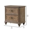 BM340908_4_28645056-e959-419c-b20b-6e4ae27b3852 Lyla Nightstand w USB, 2 Drawers, Rustic Oak Solid Wood Frame, 30 Inch