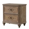 BM340908_a0e3ae7c-fa17-4f52-ac6c-3909a5b800e1 Lyla Nightstand w USB, 2 Drawers, Rustic Oak Solid Wood Frame, 30 Inch