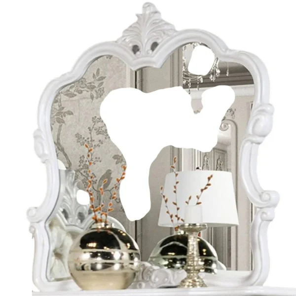 BM340913_1_5d6413bb-f6fd-4f2c-b94e-e7af1e5da7ad Valena Dresser Mirror, Beveled Glass, White Solid Wood Frame, 45 Inch