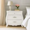 BM340914_5_c2b12790-5914-4f7d-b79c-c7e5a62dcde1 Valena Nightstand, 3 Drawers, White Solid Wood, Metal Handles, 31 Inch
