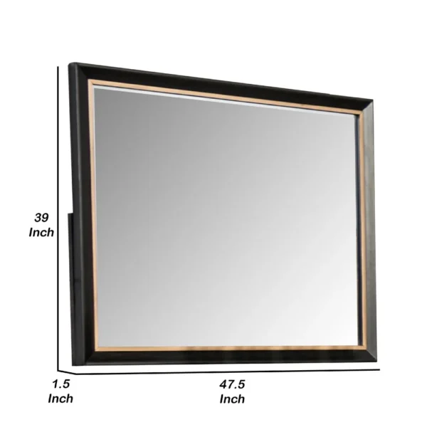 BM340917_4_ac4063af-c7a5-4e30-b25b-c747022d6138 Yada Dresser Mirror, Beveled Glass, Espresso Brown Wood, Gold, 39x48