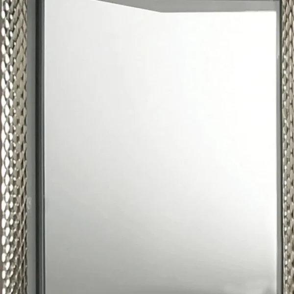 BM340924_2_fd508d65-4542-4bd6-96f3-61f5d3f3b697 Vino 41 x 44 Dresser Mirror w LED, Glam Gray Wood, Silver Trim