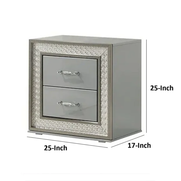 BM340925_4_cb22c1ac-03ae-4692-a1bd-a44521db72d5 Cyl Nightstand with 2 Drawers, Scale Molding Trim, Metallic Gray Wood