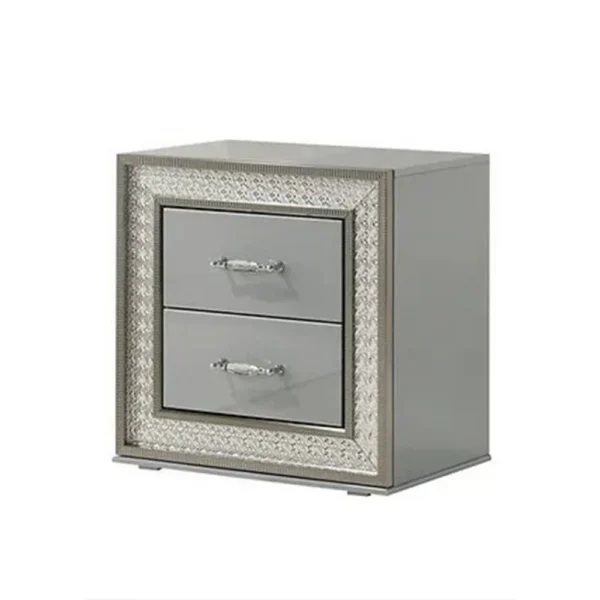 BM340925_d2d92ba2-1f15-47d3-ae9b-d7684cc40d20 Cyl Nightstand with 2 Drawers, Scale Molding Trim, Metallic Gray Wood