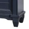 Zeny Nightstand, 1 Cup Handle Drawer w 1 Shelf, Slate Blue Solid Wood