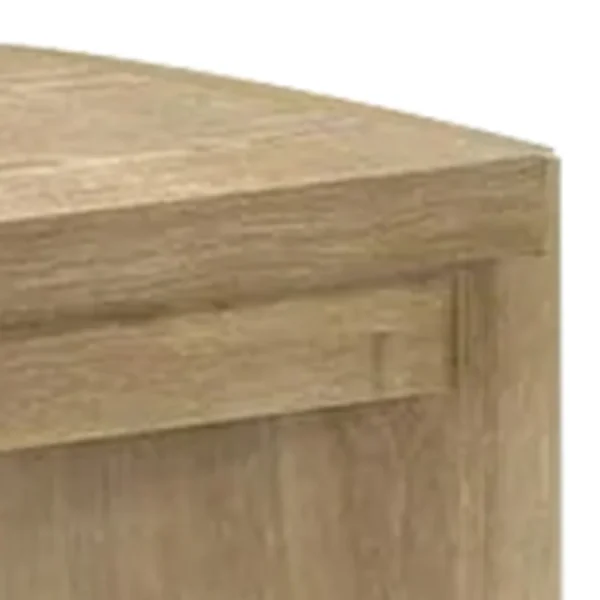 BM340949_1 Edey Dining Bench, Rounded Corners, 51 Inch Oak Brown Solid Rubberwood