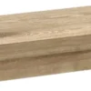 BM340949_2 Edey Dining Bench, Rounded Corners, 51 Inch Oak Brown Solid Rubberwood