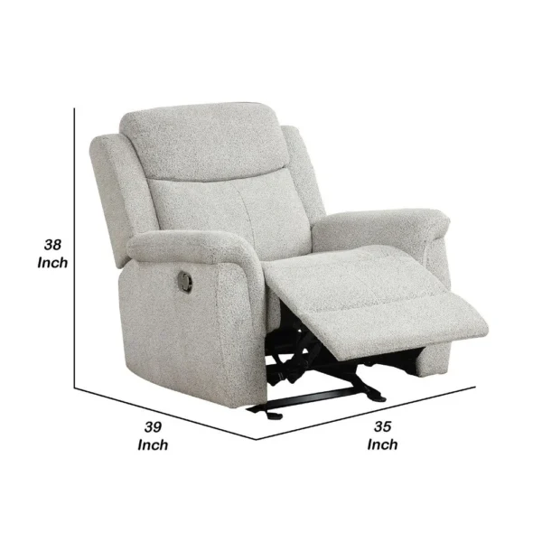 BM340962_4_55016a6c-9bcf-41a3-8b9f-3d6e2adb4cec Becy Manual Glider Recliner Chair, Padded Track Arms, Light Gray