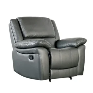 BM340965_34659607-222a-4419-b76e-c019e4aac2dc Larus Manual Recliner Chair, Pillow Top Arms, Dark Gray Leather Match