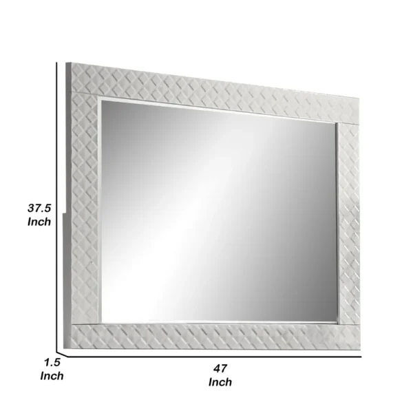 BM340986_4_1fa3c464-adb0-4449-9738-32296a7022c9 Dema Dresser Vanity Mirror, High Gloss White Textured Trim