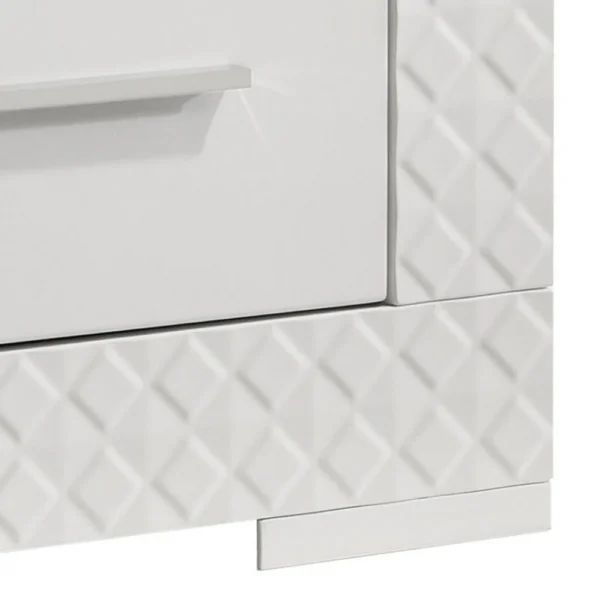 BM340987_3_7c493f39-4c1c-49bd-ab21-e0a86fd1065e Dema 2 Drawer Nightstand, High Gloss White Textured Trim