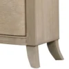Fea Nightstand with USB Ports, 2 Drawers, Natural Oak Brown