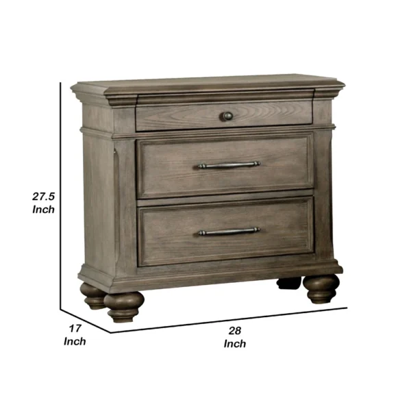 BM340997_4_3c7da68f-5e1a-45fe-9ad2-d14e8ca2c808 Zea Nightstand for Bedroom, 3 Drawers, Transitional Aged Oak Brown