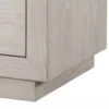 BM341001_3_12fa21bf-a4c1-4dde-bf47-21a8de01bfb7 Kexa Nightstand, USB and LED, 2 Drawers Chrome Handles, Light Gray