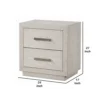BM341001_4_66bcc088-6629-47c5-ba0f-399ba98af2ff Kexa Nightstand, USB and LED, 2 Drawers Chrome Handles, Light Gray