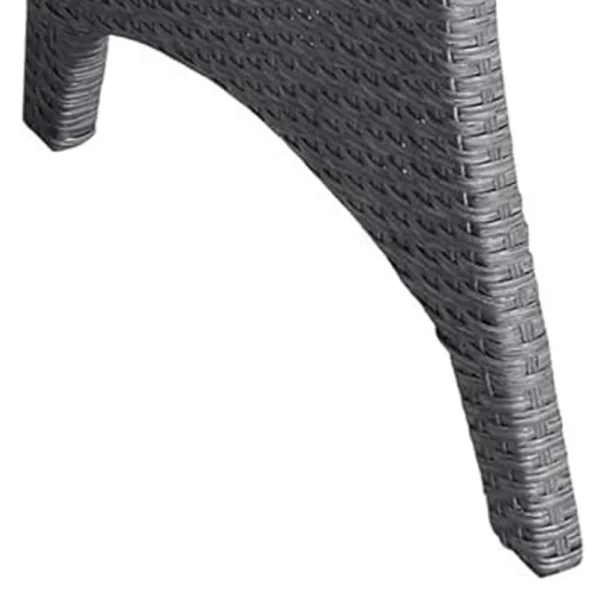 BM341006_3_219b9fdd-4bb4-4cec-b3d0-8a95d0674382 Maria Outdoor Dining Table, 57 Inch Top w/ Shelf, Gray Rattan Woven