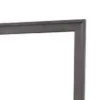 Dresser Mirror, Charcoal Gray Poplar Wood Frame, Square 40 Inch