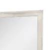 Dresser Mirror, Antique White Poplar Wood Frame, Square 40 Inch