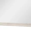 Dresser Mirror, Antique White Poplar Wood Frame, Square 40 Inch