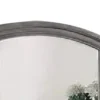 Dresser Mirror, Gray Pine Wood Frame, Farmhouse Carved Details 36x42
