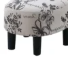 BM341031_3_15d84765-7711-4aa2-a7df-4679b30f35aa Beua 2pc Accent Chair and Ottoman Set, White and Black Script Print